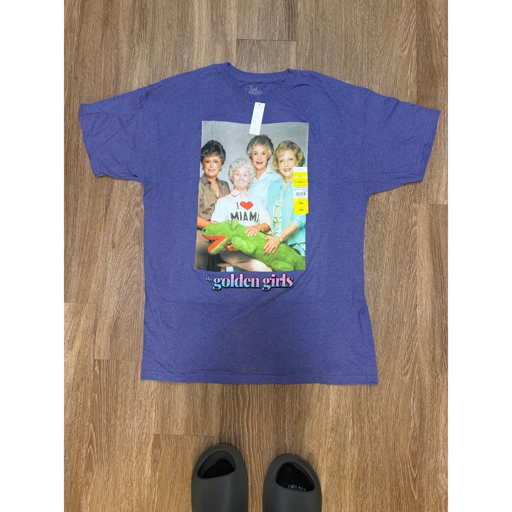The Golden Girls Mens Purple Heather Graphic T-Shirt Retro TV Show Cast Large